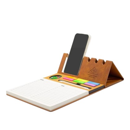 Desktop Notepad Stick With Phone & Pen Holder